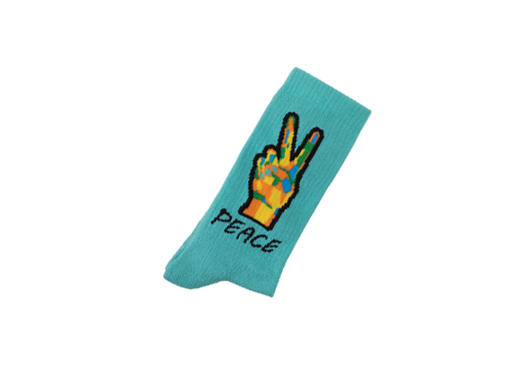 MEIAS PEACE VERDE