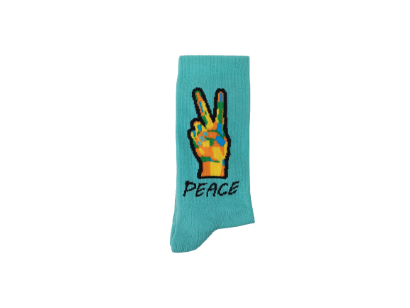 MEIAS PEACE VERDE